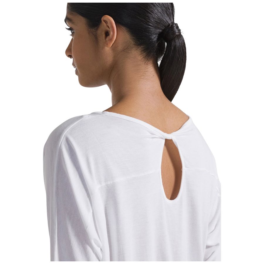 T-shirt fluida in viscosa bianco da donna Deha | D4229010001